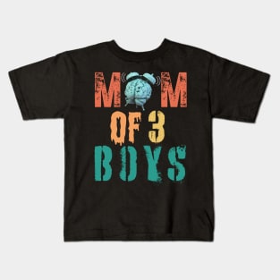 MOM OF BOYS. Funny Gift for Mom. Kids T-Shirt